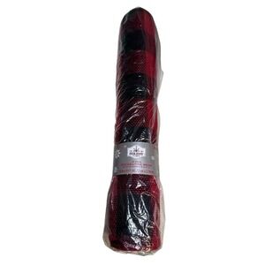Christmas Polypro BUFFALO CHECK DECO Mesh Ribbon Red And Black 18x9''-NEW